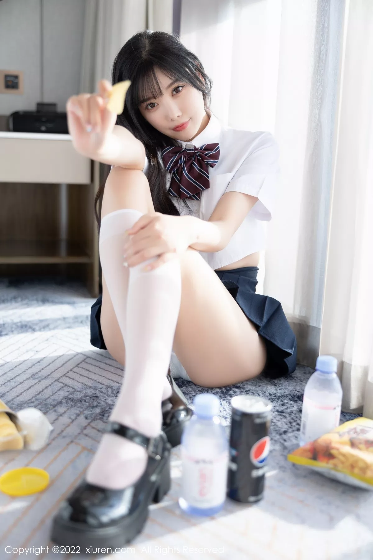 秀人集.com_[XiuRen秀人网]No.5338_女神杨晨晨Yome清爽学妹制服露蕾丝内衣秀完美身材诱惑写真82P