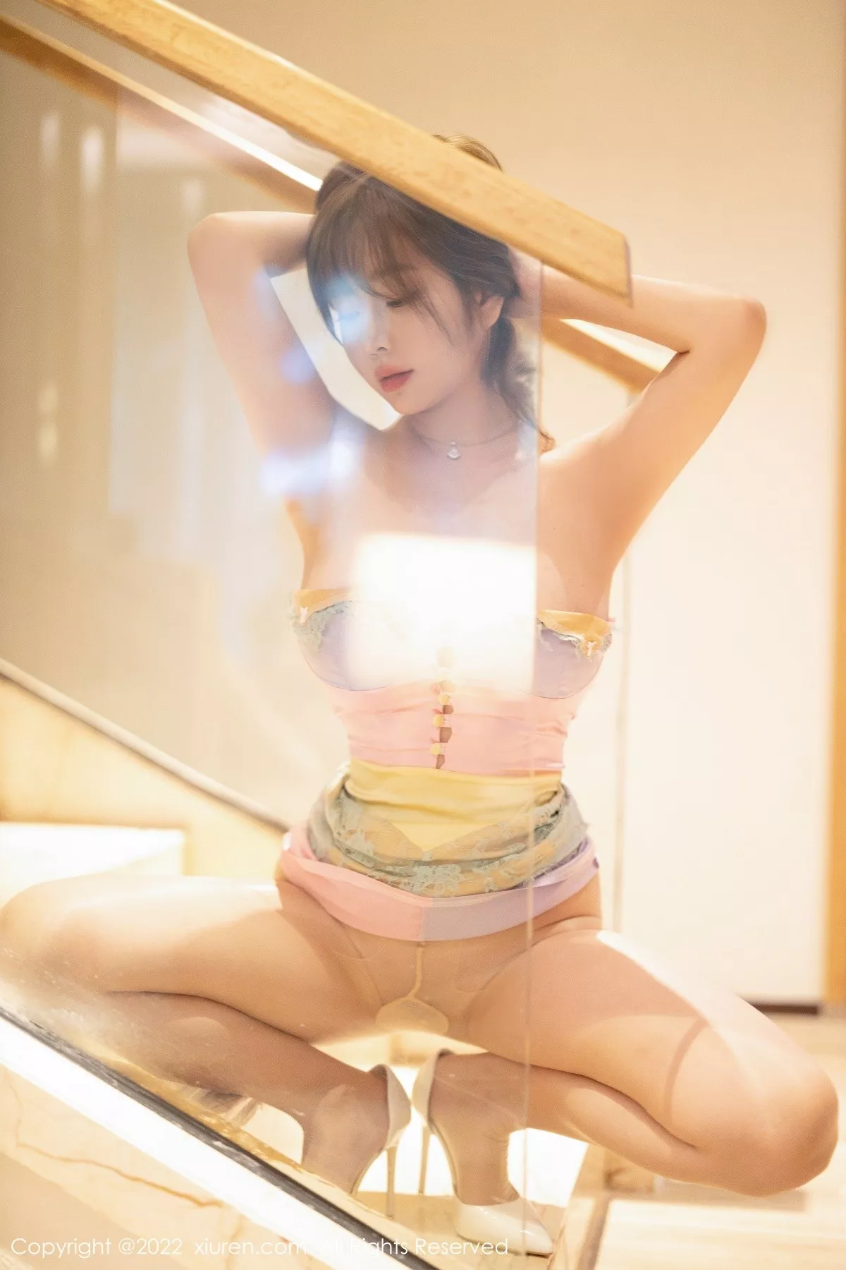 秀人集.com_[XiuRen秀人网]No.5467_女神王雨纯万宁旅拍半撩淡彩色连衣裙露超薄无内肉丝诱惑写真84P