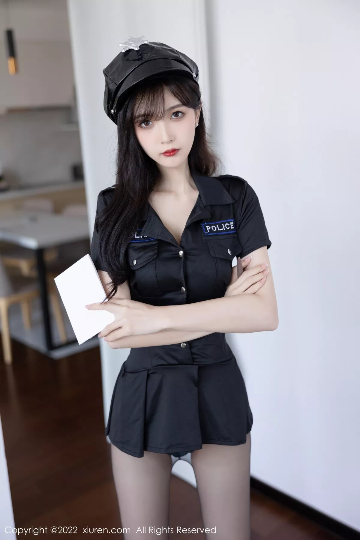 秀人集.com_[XiuRen秀人网]No.5517_模特林星阑脱黑色制服露性感暗绿色蕾丝内衣超薄黑丝诱惑写真88P