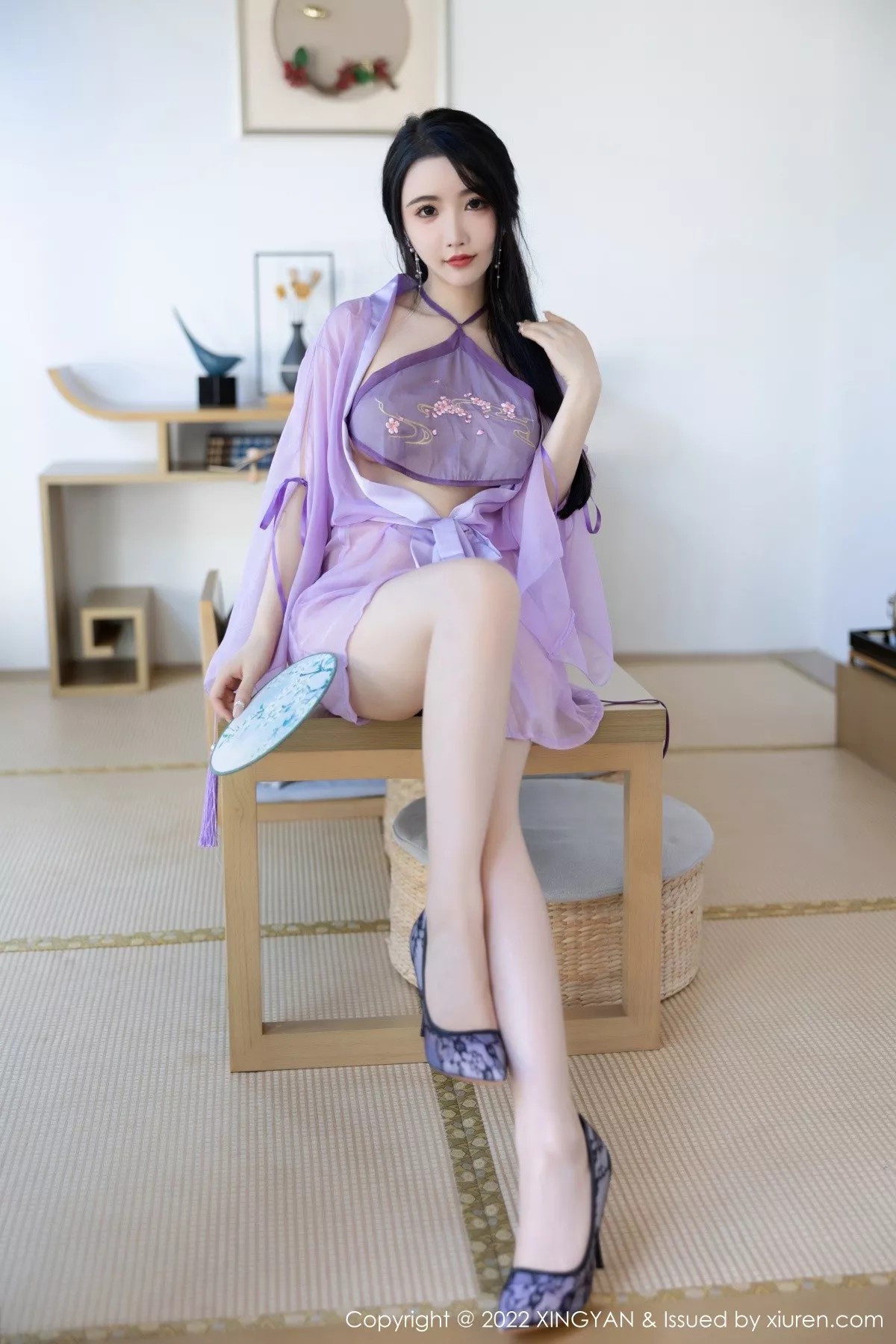 秀人集.com_[XiaoYu画语界]Vol.860_女神Cherry樱桃酱杭州旅拍紫色轻透古韵薄纱秀惹火身材诱惑写真80P