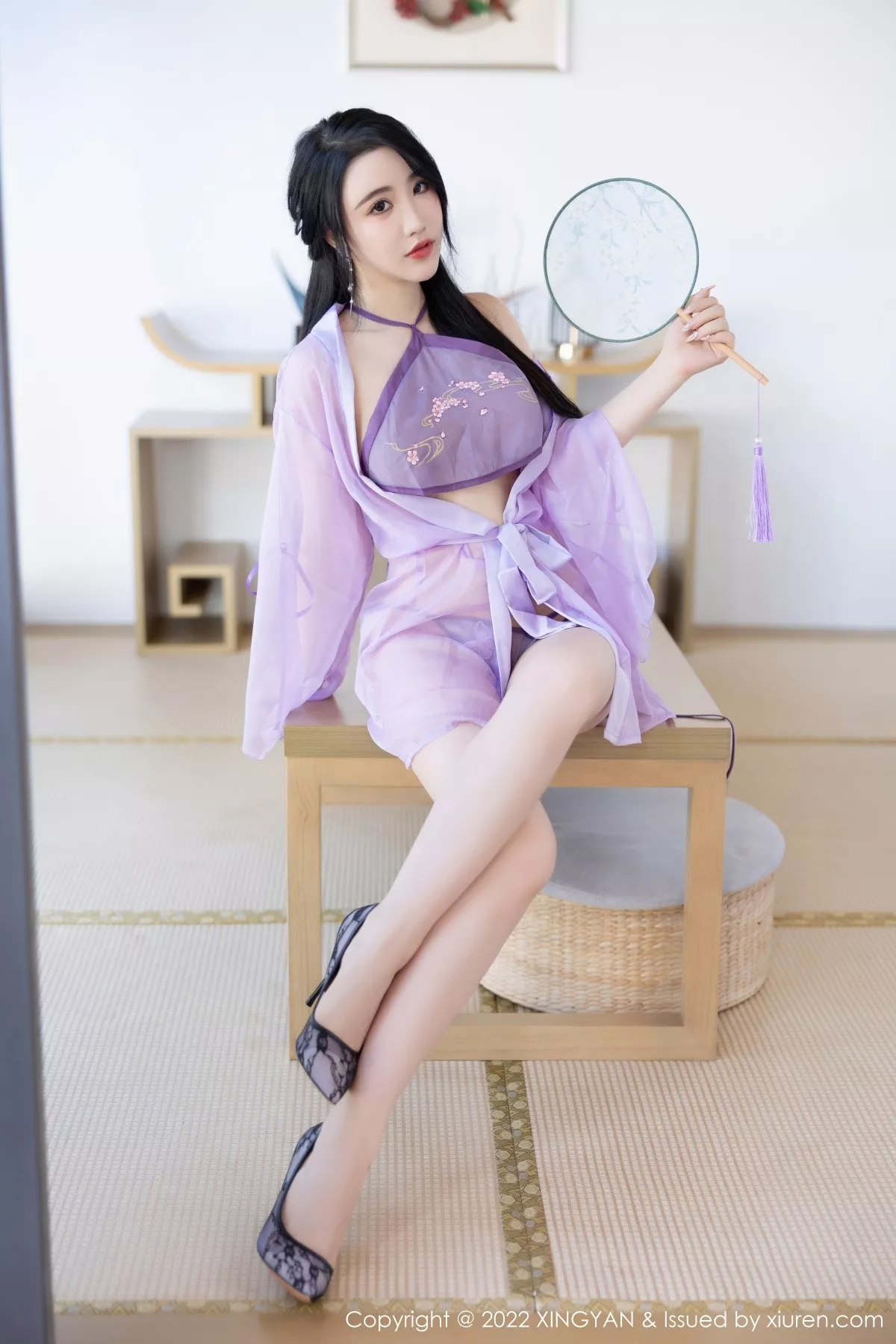 秀人集.com_[XiaoYu画语界]Vol.860_女神Cherry樱桃酱杭州旅拍紫色轻透古韵薄纱秀惹火身材诱惑写真80P