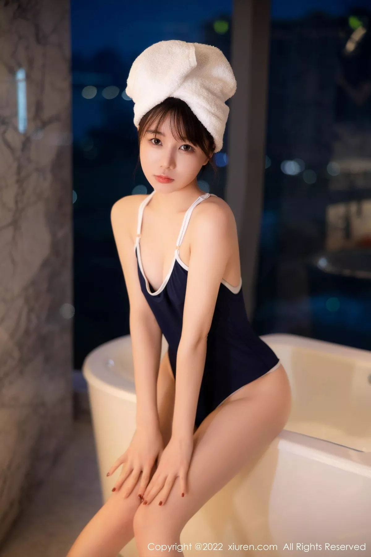 秀人集.com_[XiuRen秀人网]No.5477_模特婠婠么私房浴缸性感深蓝色比基尼湿身泡泡浴撩人诱惑写真76P