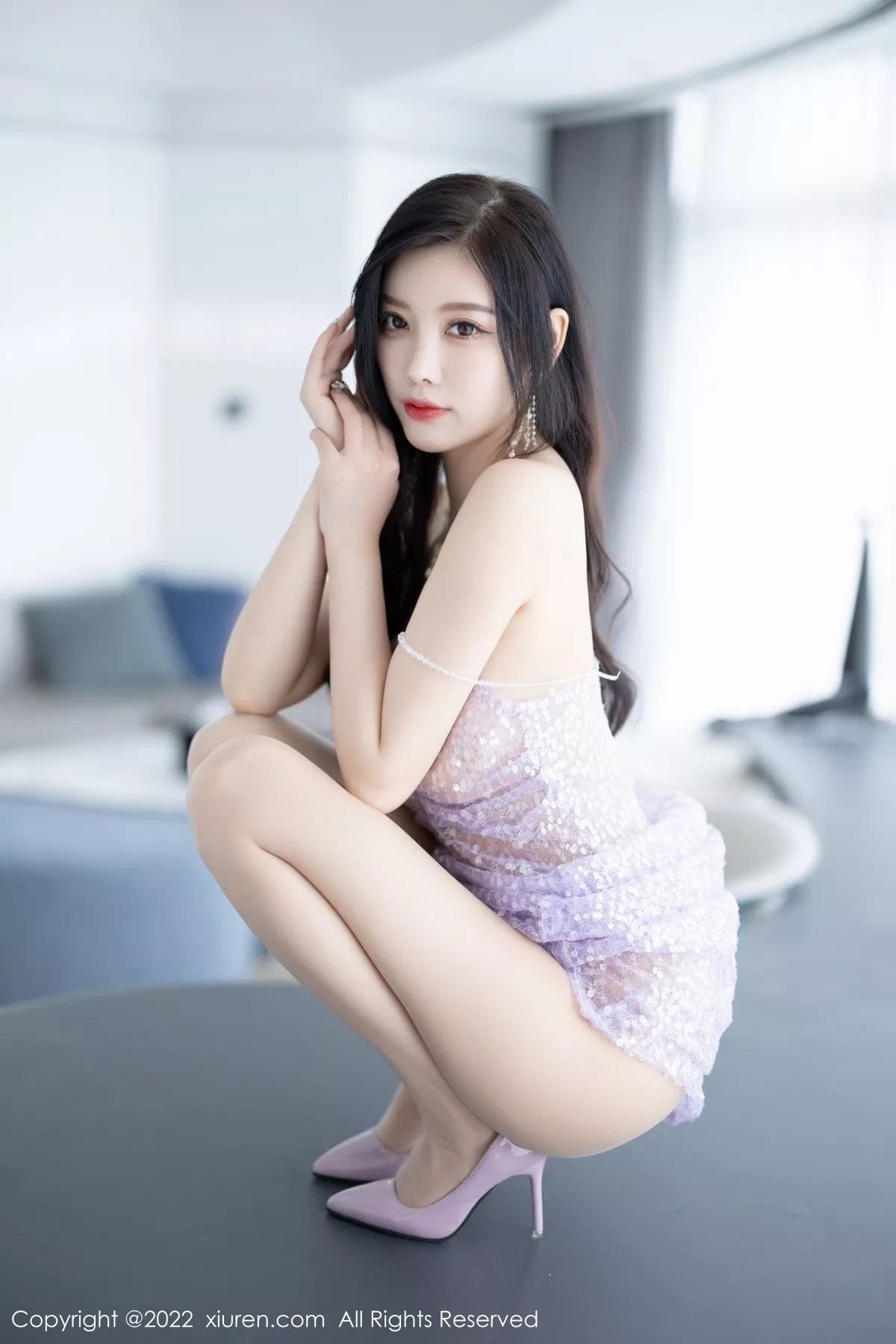 秀人集.com_[XiuRen秀人网]No.5651_女神杨晨晨Yome性感淡紫色轻透薄纱吊带裙秀完美身材诱惑写真86P