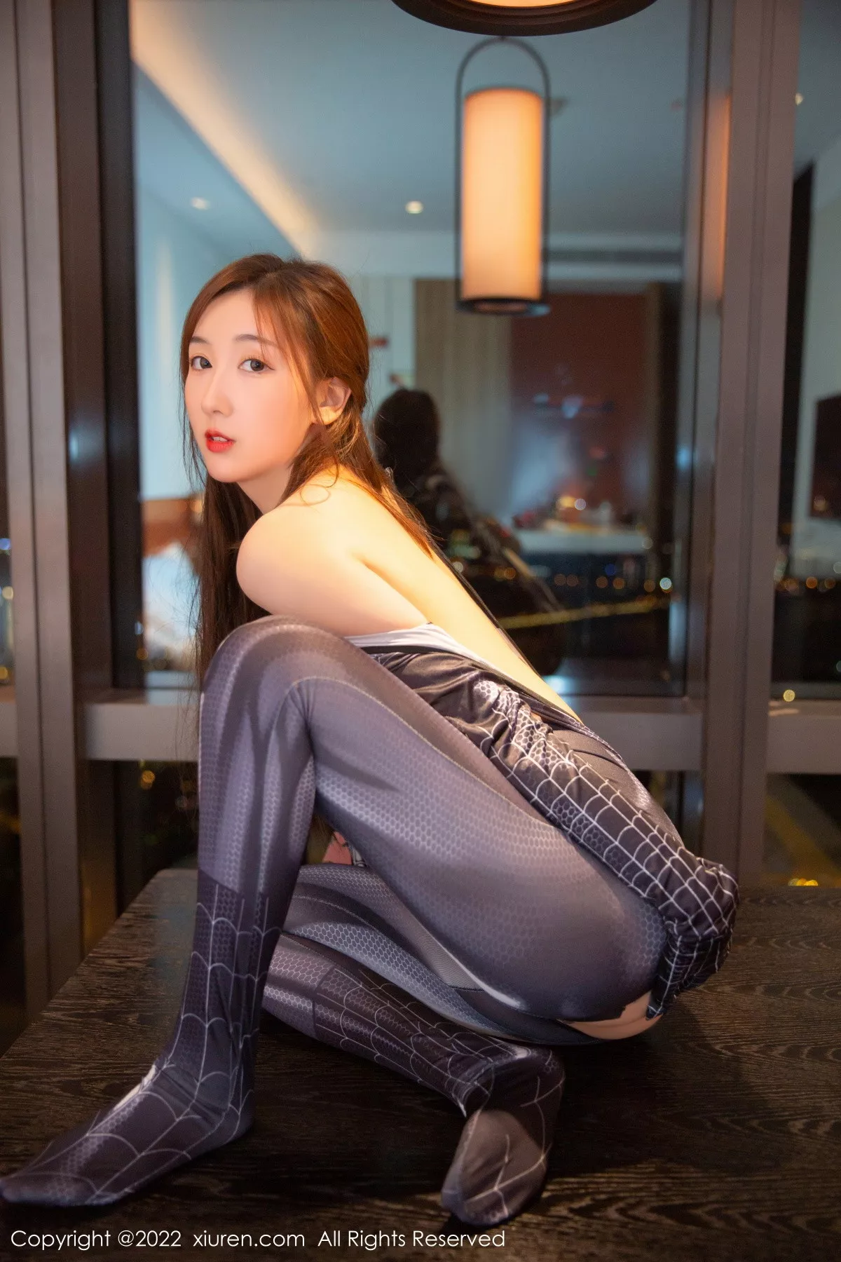 秀人集.com_[XiuRen秀人网]No.5695_模特江真真性感灰色蜘蛛侠服饰紧身秀曼妙身材动感迷人写真81P