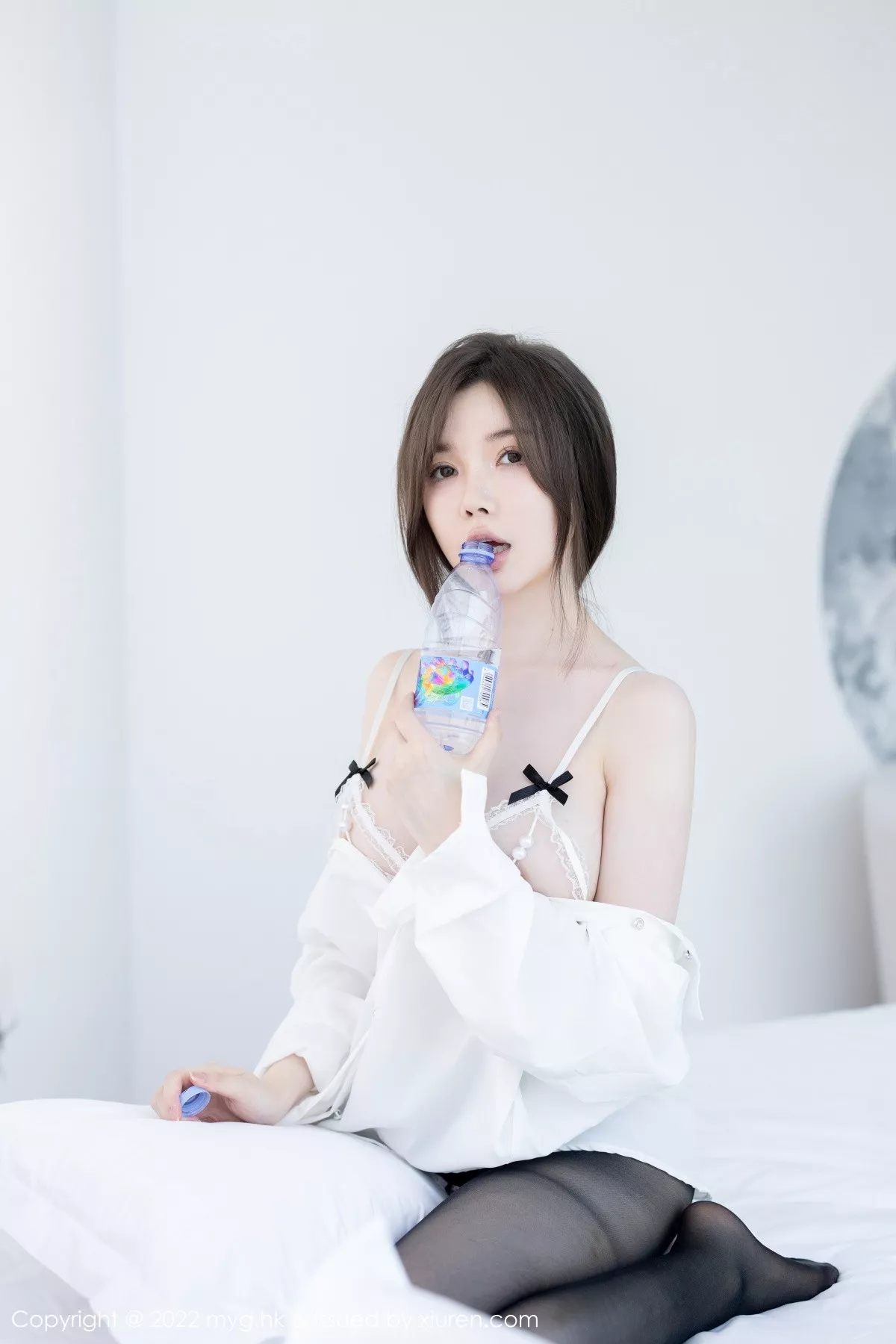 秀人集.com_[MyGirl美媛馆]Vol.641_模特糯美子MINIbabe私房脱白纱衣露性感蕾丝内衣惹火诱惑写真59P