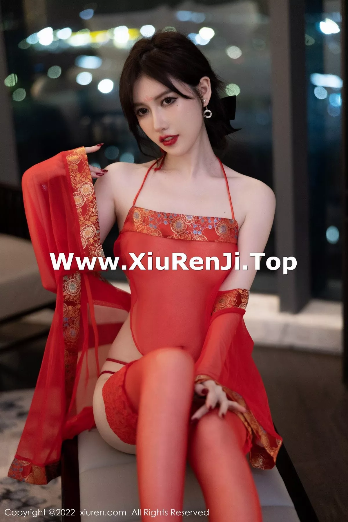秀人集.com_[XiuRen秀人网]No.5619_模特美桃酱性感红色轻透薄纱古装透视秀白嫩肌肤惹火诱惑写真72P
