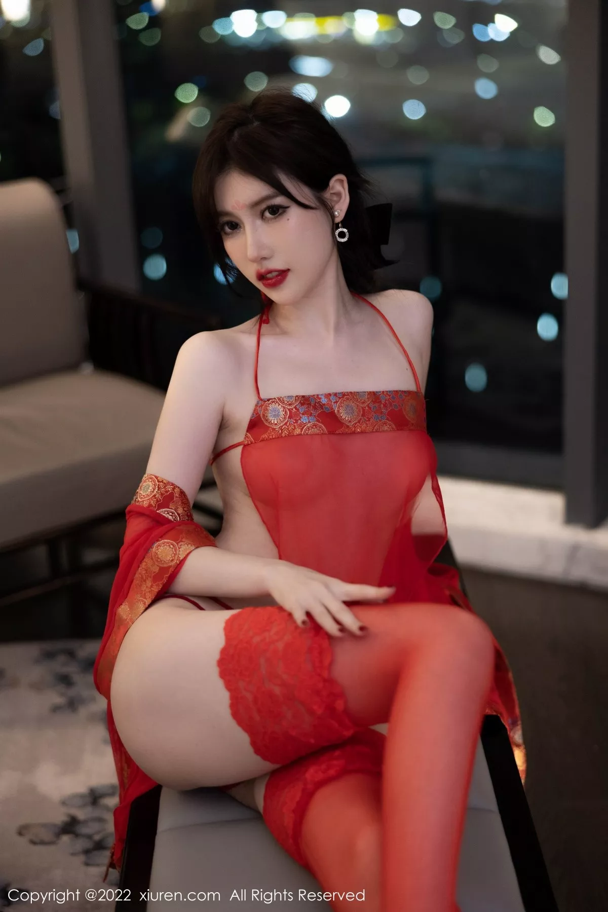 秀人集.com_[XiuRen秀人网]No.5619_模特美桃酱性感红色轻透薄纱古装透视秀白嫩肌肤惹火诱惑写真72P