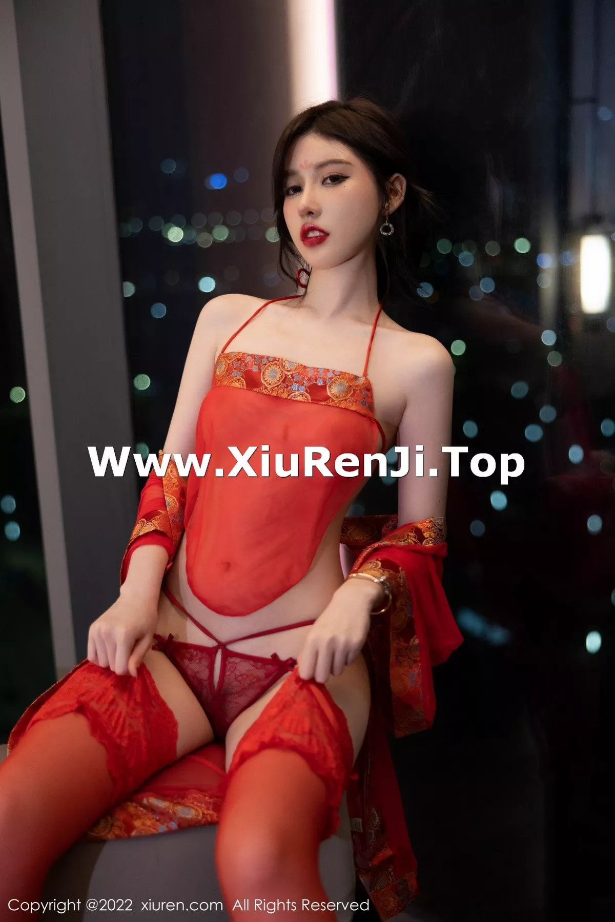 秀人集.com_[XiuRen秀人网]No.5619_模特美桃酱性感红色轻透薄纱古装透视秀白嫩肌肤惹火诱惑写真72P
