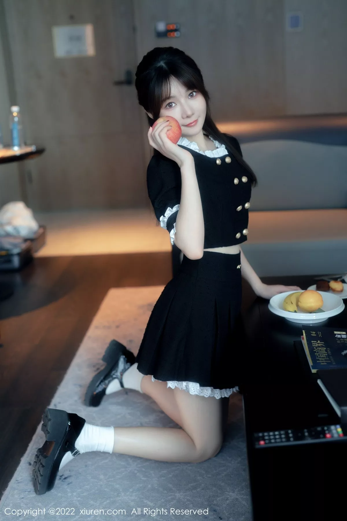 秀人集.com_[XiuRen秀人网]No.5626_模特婠婠么脱黑色短款连衣裙露性感黑色内衣秀曼妙身材诱惑写真64P