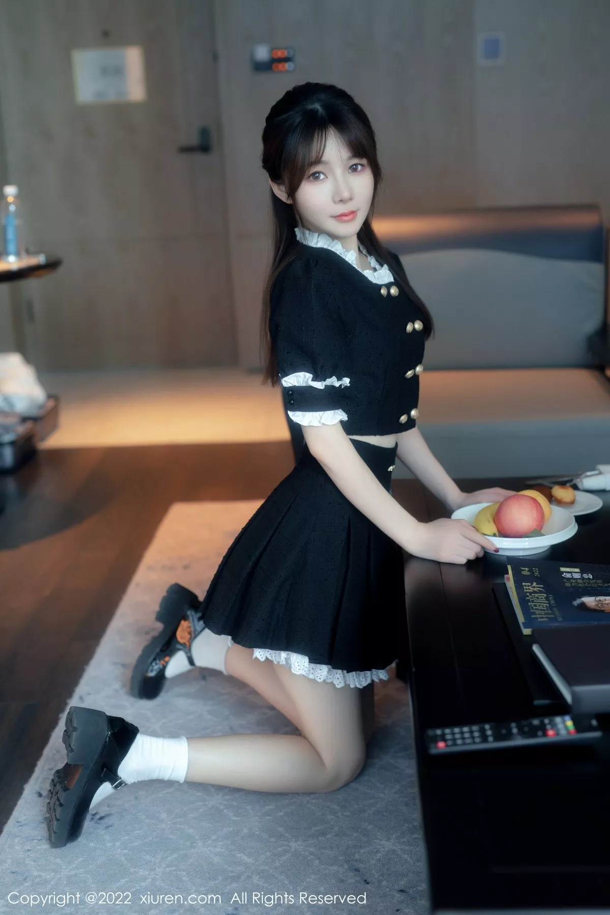 秀人集.com_[XiuRen秀人网]No.5626_模特婠婠么脱黑色短款连衣裙露性感黑色内衣秀曼妙身材诱惑写真64P