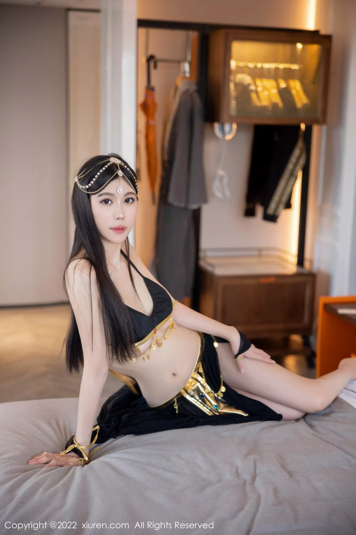 秀人集.com_[XiuRen秀人网]No.5849_模特李雅柔西域风情主题黑色薄纱遮面露性感内衣迷人诱惑写真65P