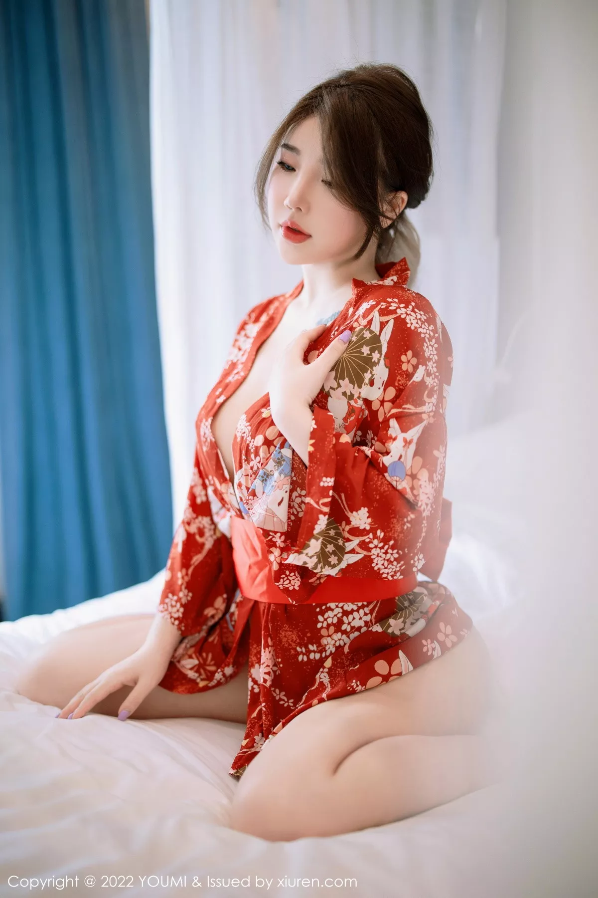秀人集.com_[YouMi尤蜜荟]Vol.865_模特小海臀Rena西双版纳旅拍红色日式和服秀浑圆美臀诱惑写真68P