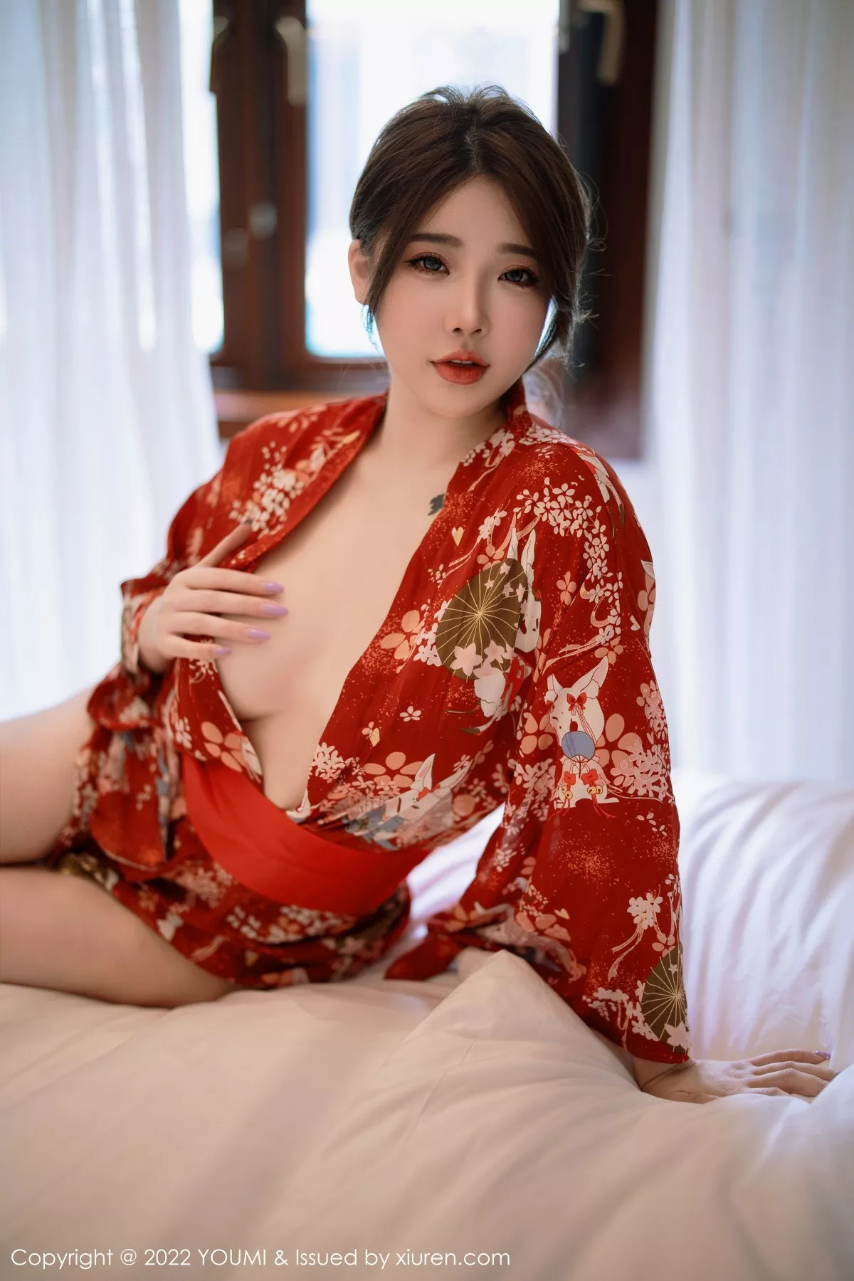 秀人集.com_[YouMi尤蜜荟]Vol.865_模特小海臀Rena西双版纳旅拍红色日式和服秀浑圆美臀诱惑写真68P