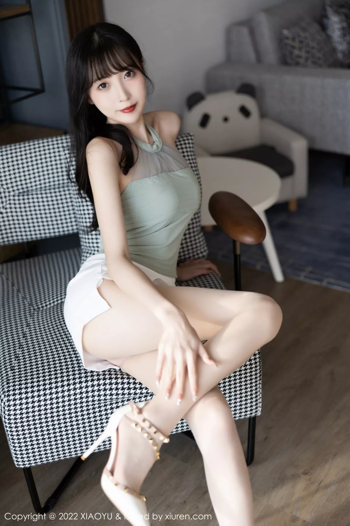 秀人集.com_[XiaoYu画语界]Vol.906_模特林星阑半脱露性感粉色内衣配超薄肉丝秀完美身材诱惑写真84P