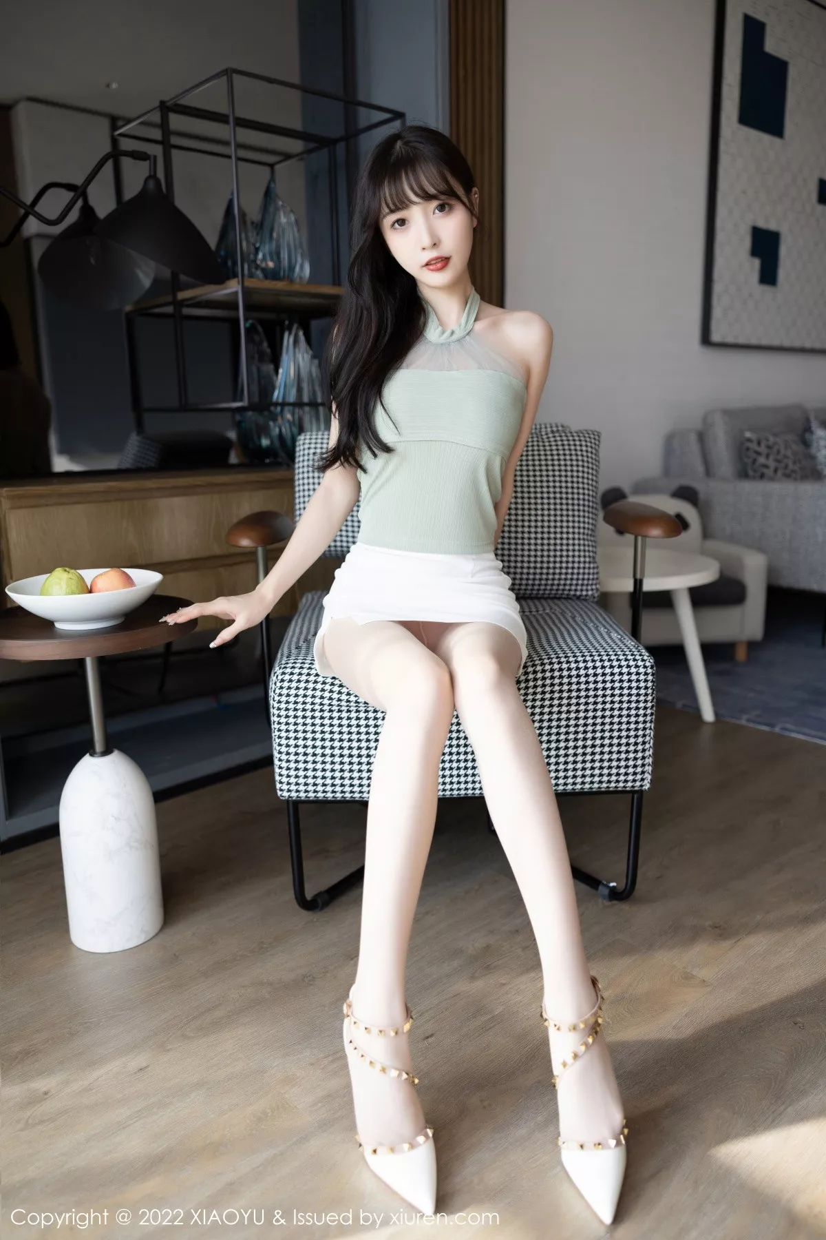 秀人集.com_[XiaoYu画语界]Vol.906_模特林星阑半脱露性感粉色内衣配超薄肉丝秀完美身材诱惑写真84P
