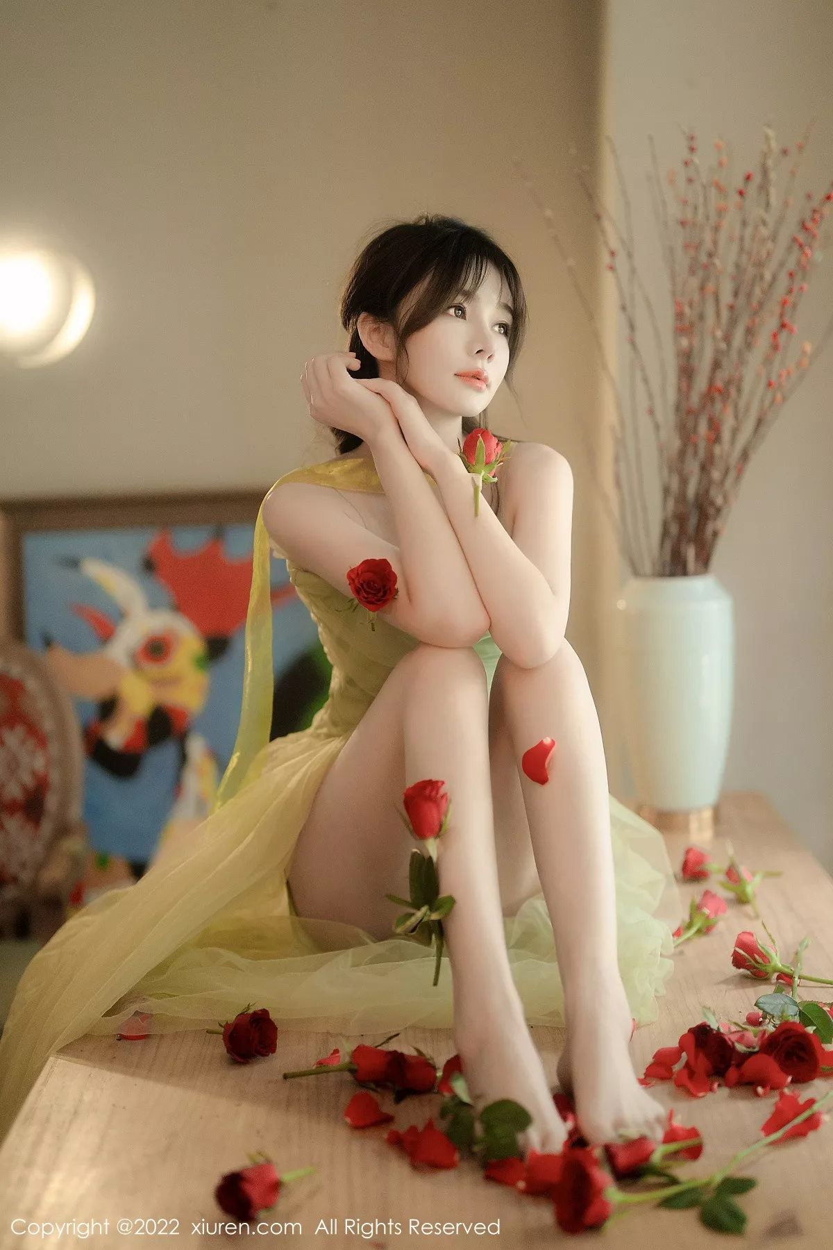 秀人集.com_[XiuRen秀人网]No.5875_模特婠婠么私房性感淡绿色连衣裙秀曼妙身姿白嫩美腿诱惑写真85P