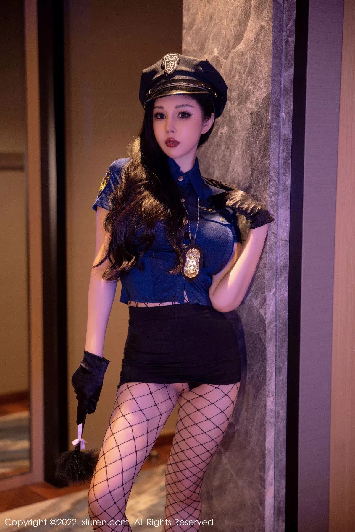 秀人集.com_[XiuRen秀人网]No.5767_模特田冰冰酒店室内拍摄性感警官制服配黑丝网袜完美诱惑写真86P