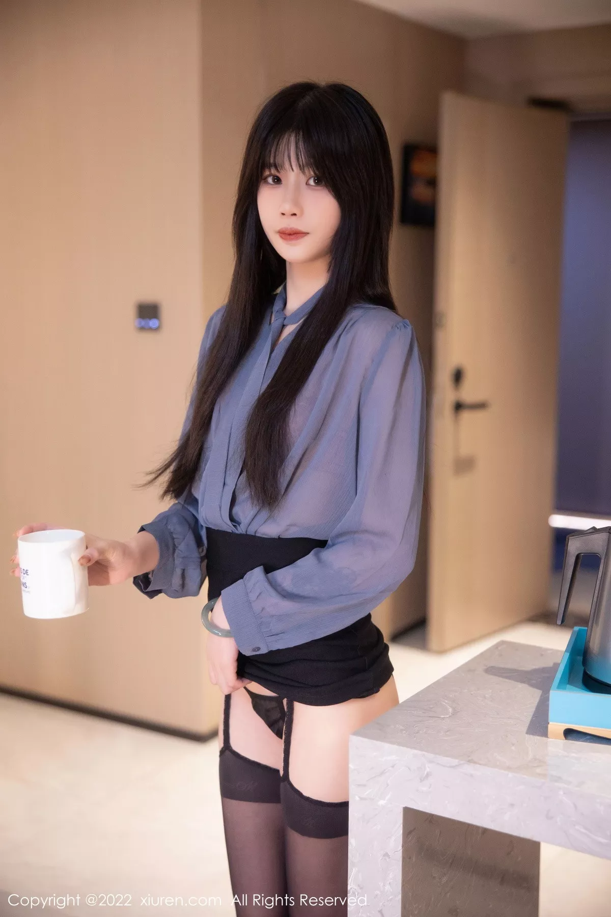 秀人集.com_[XiuRen秀人网]No.5964_模特77qiqi私房半脱露性感淡红色蕾丝内衣配超薄黑丝魅惑写真88P