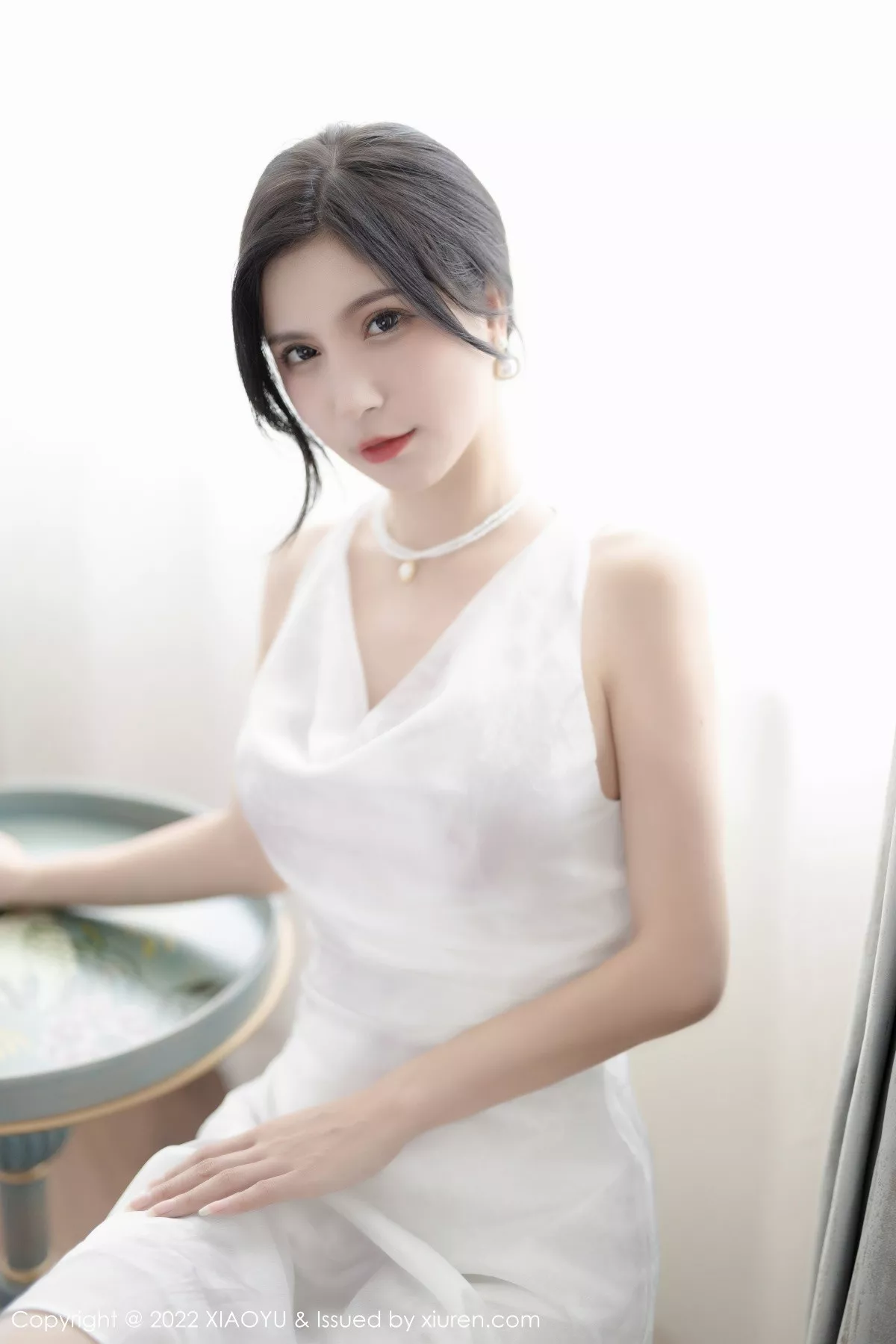 秀人集.com_[XiaoYu画语界]Vol.925_模特小蛮妖Yummy私房白色薄透裙露缕空蕾丝内衣撩人诱惑写真88P