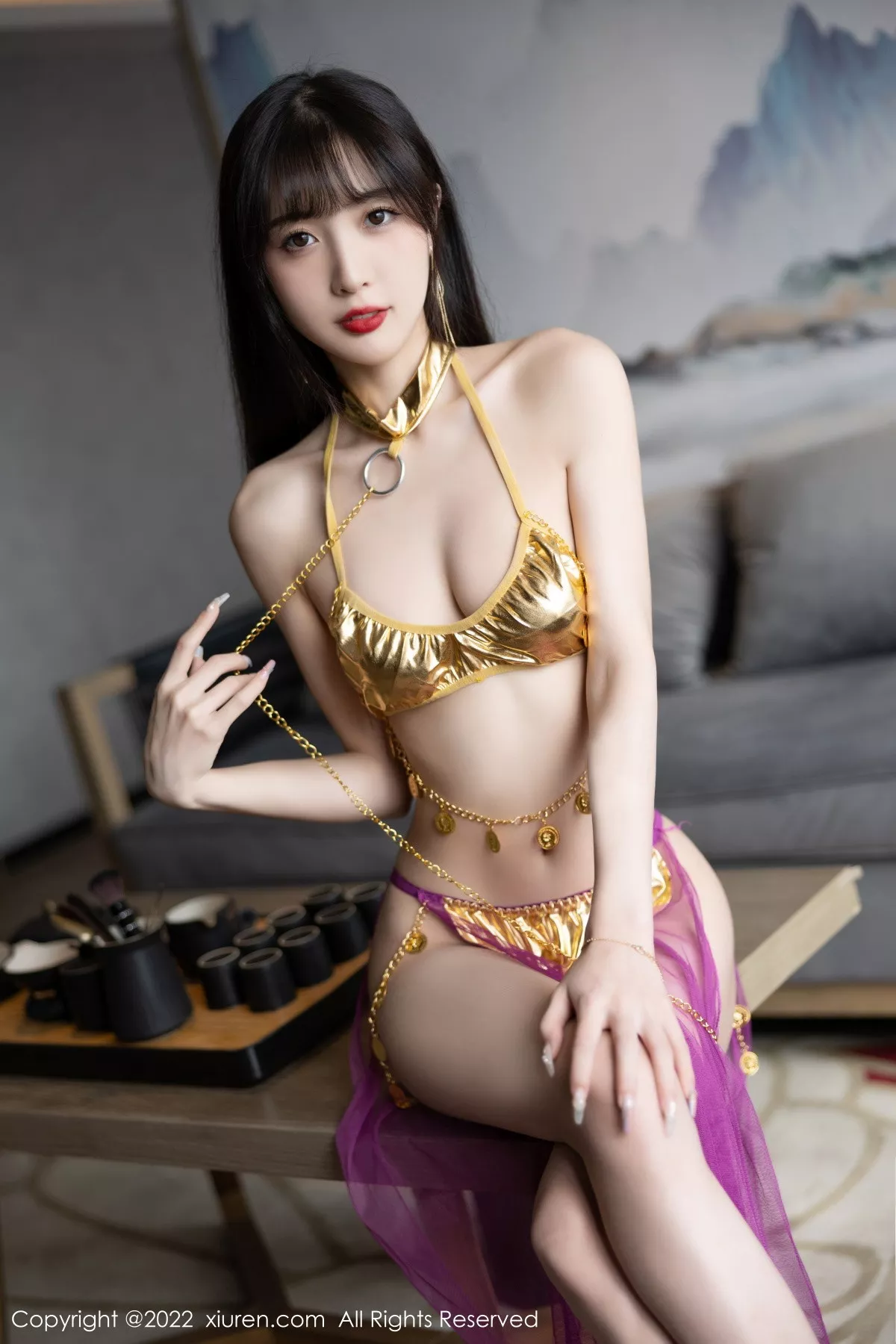 秀人集.com_[XiuRen秀人网]No.5901_模特林星阑私房性感红色薄纱配金色比基尼秀曼妙身姿诱惑写真71P