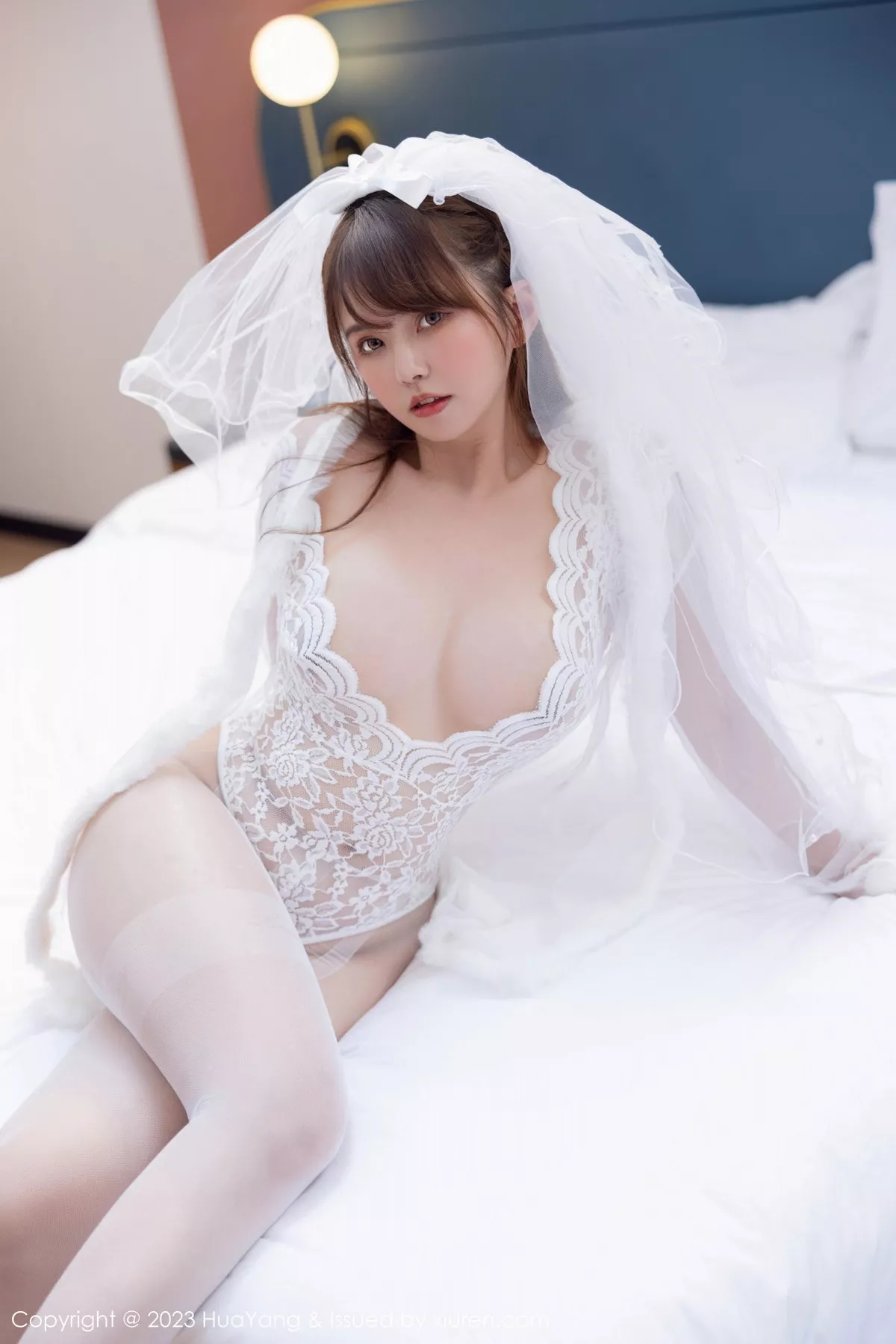 秀人集.com_[HuaYang花漾]Vol.524_模特张思允Nice私房性感白色薄透婚纱配无内白丝惹火诱惑写真63P