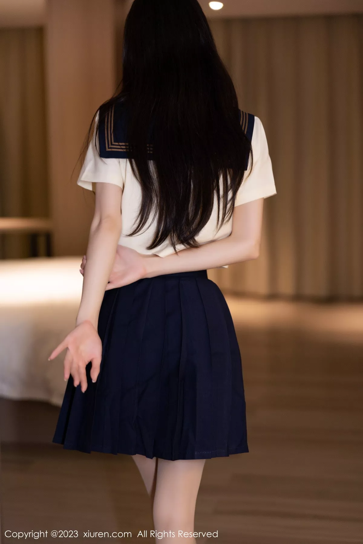 秀人集.com_[XiuRen秀人网]No.6126_模特林星阑海南岛旅拍脱学妹制服露白色内衣原色丝袜诱惑写真81P