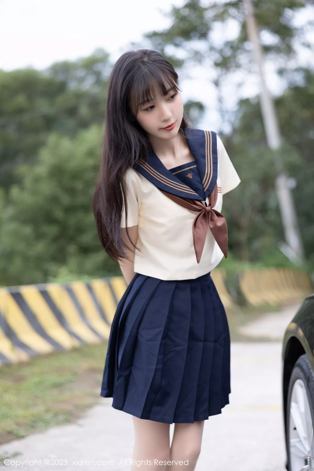 秀人集.com_[XiuRen秀人网]No.6126_模特林星阑海南岛旅拍脱学妹制服露白色内衣原色丝袜诱惑写真81P