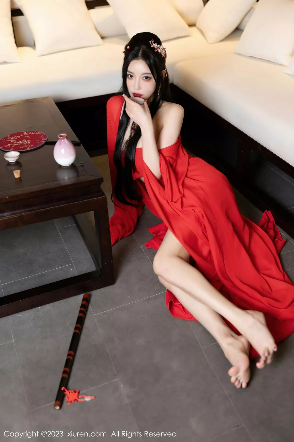 秀人集.com_[XiuRen秀人网]No.6149_女神杨晨晨Yome温泉性感半透红色丝绸秀丰满身材惹火诱惑写真88P