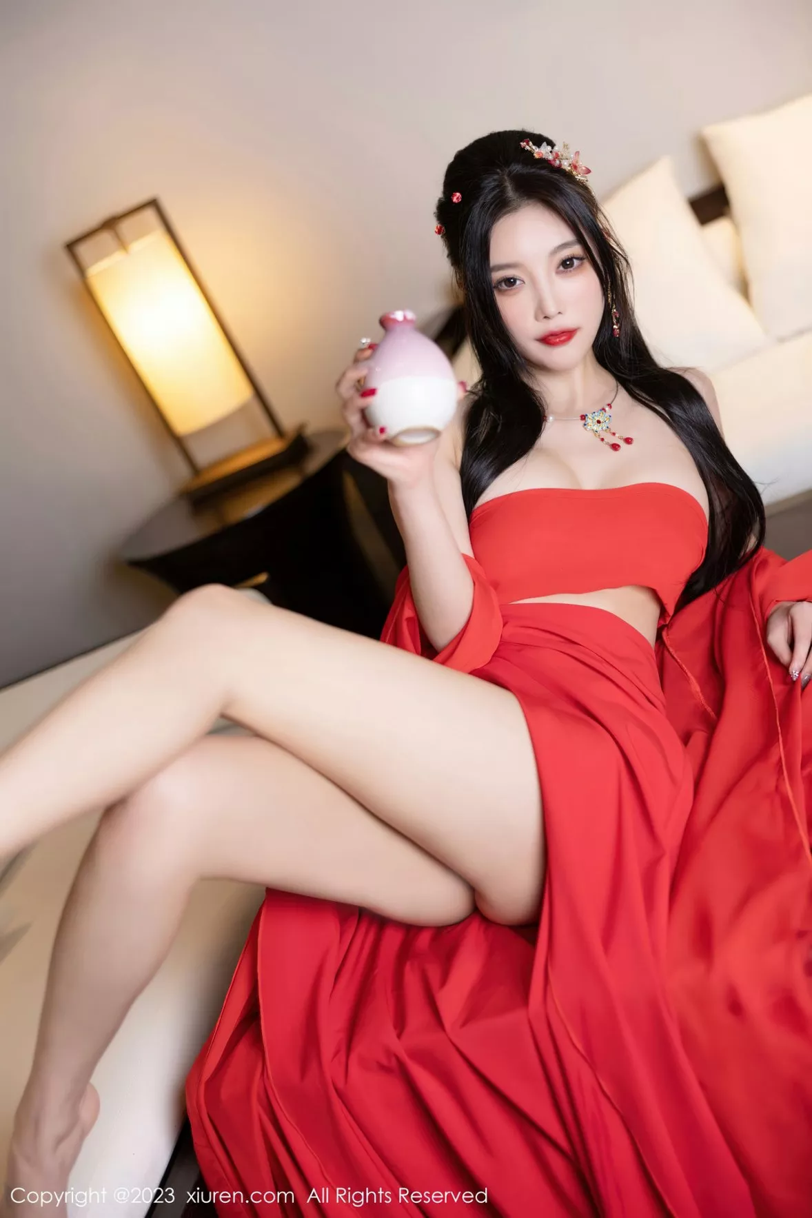 秀人集.com_[XiuRen秀人网]No.6149_女神杨晨晨Yome温泉性感半透红色丝绸秀丰满身材惹火诱惑写真88P