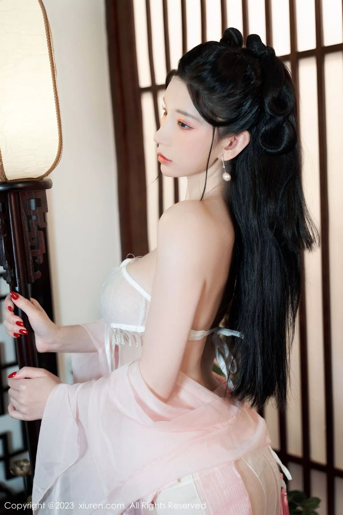秀人集.com_[XiuRen秀人网]No.6217_女神周于希Sally性感粉色古装服饰配超薄无内肉丝惹火诱惑写真85P