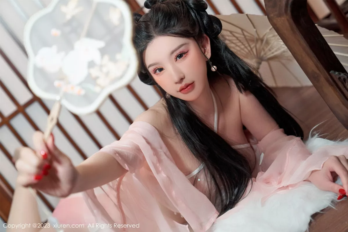 秀人集.com_[XiuRen秀人网]No.6217_女神周于希Sally性感粉色古装服饰配超薄无内肉丝惹火诱惑写真85P