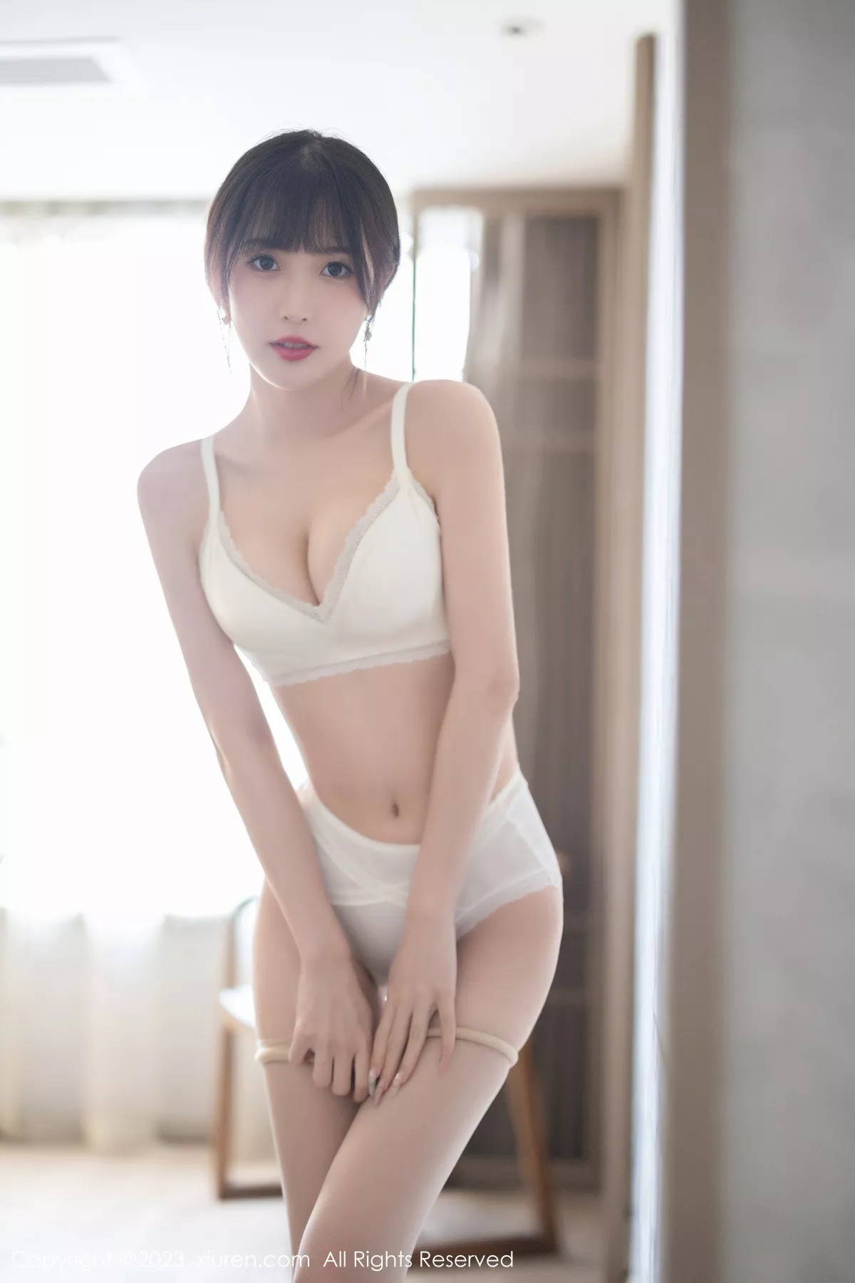 秀人集.com_[XiuRen秀人网]No.6236_模特林星阑脱咖啡色连衣裙露白色蕾丝内衣配开档肉丝诱惑写真90P