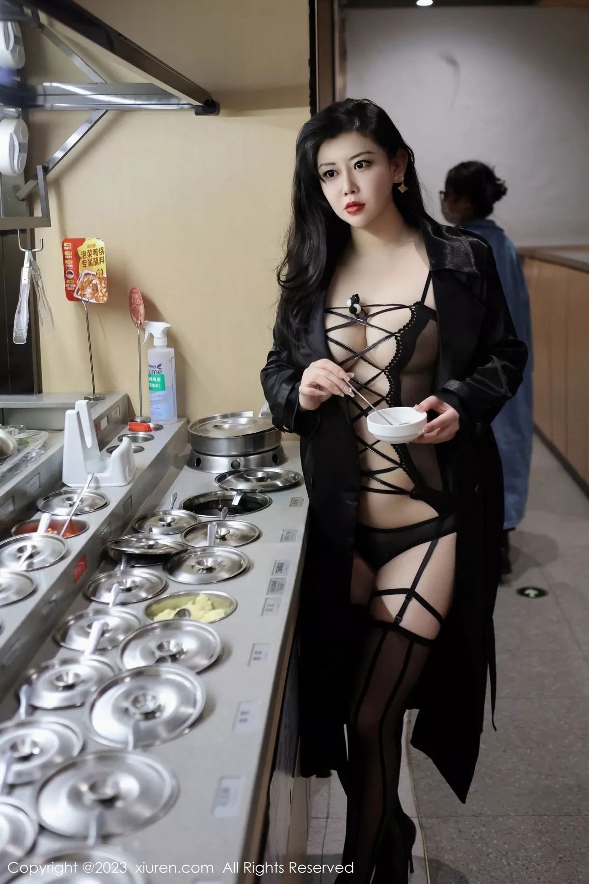 秀人集.com_[XiuRen秀人网]No.6333_模特王婉悠Queen性感黑色轻透薄纱情趣服秀丰满身材诱惑写真104P