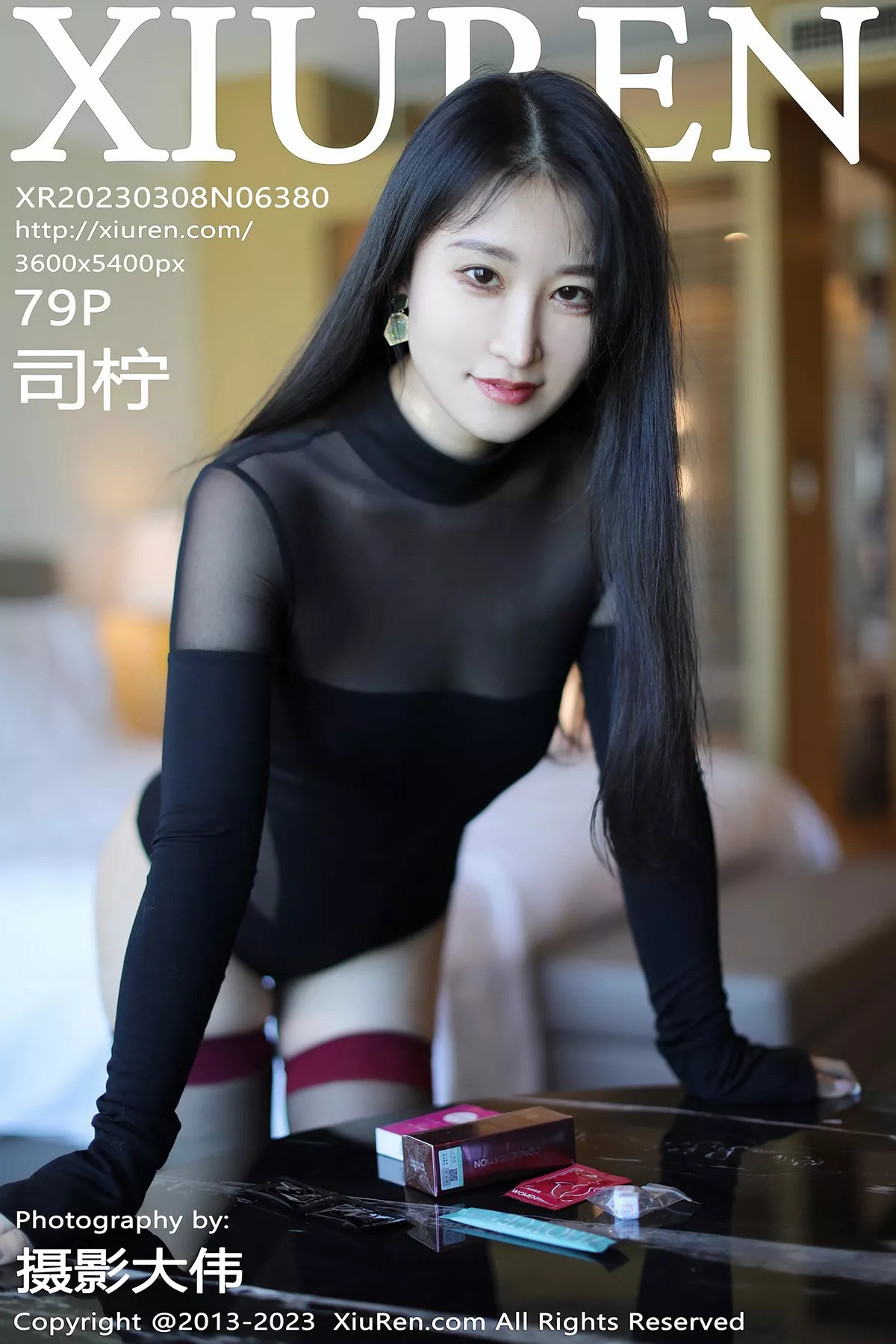 秀人集.com_[XiuRen秀人网]No.6380_模特司柠性感黑色轻透高开叉服饰配黑丝袜秀曼妙身姿诱惑写真79P