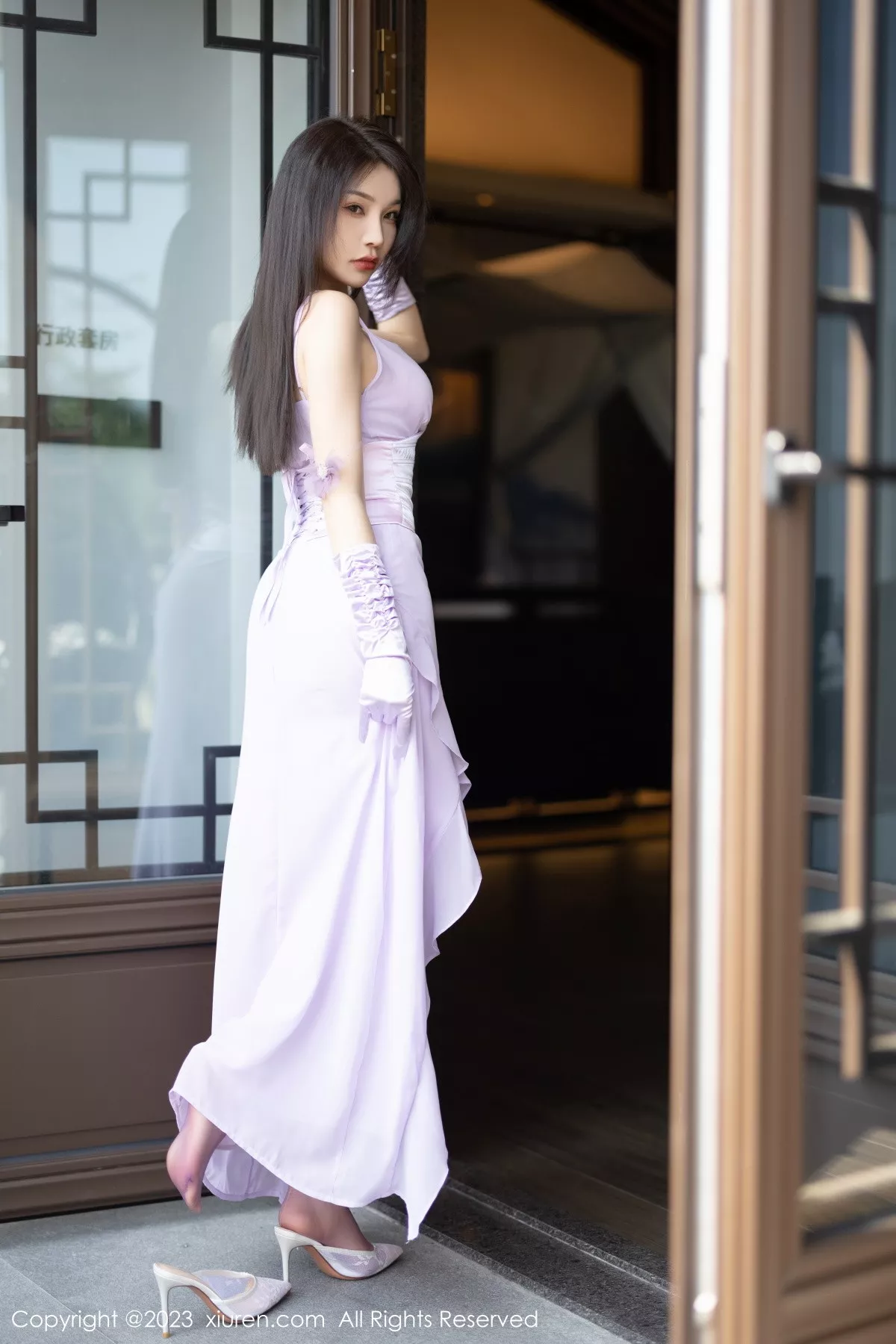 秀人集.com_[XiuRen秀人网]No.6324_女神徐莉芝Booty淡紫色连衣长裙+淡蓝色网格内衣惹火诱惑写真81P