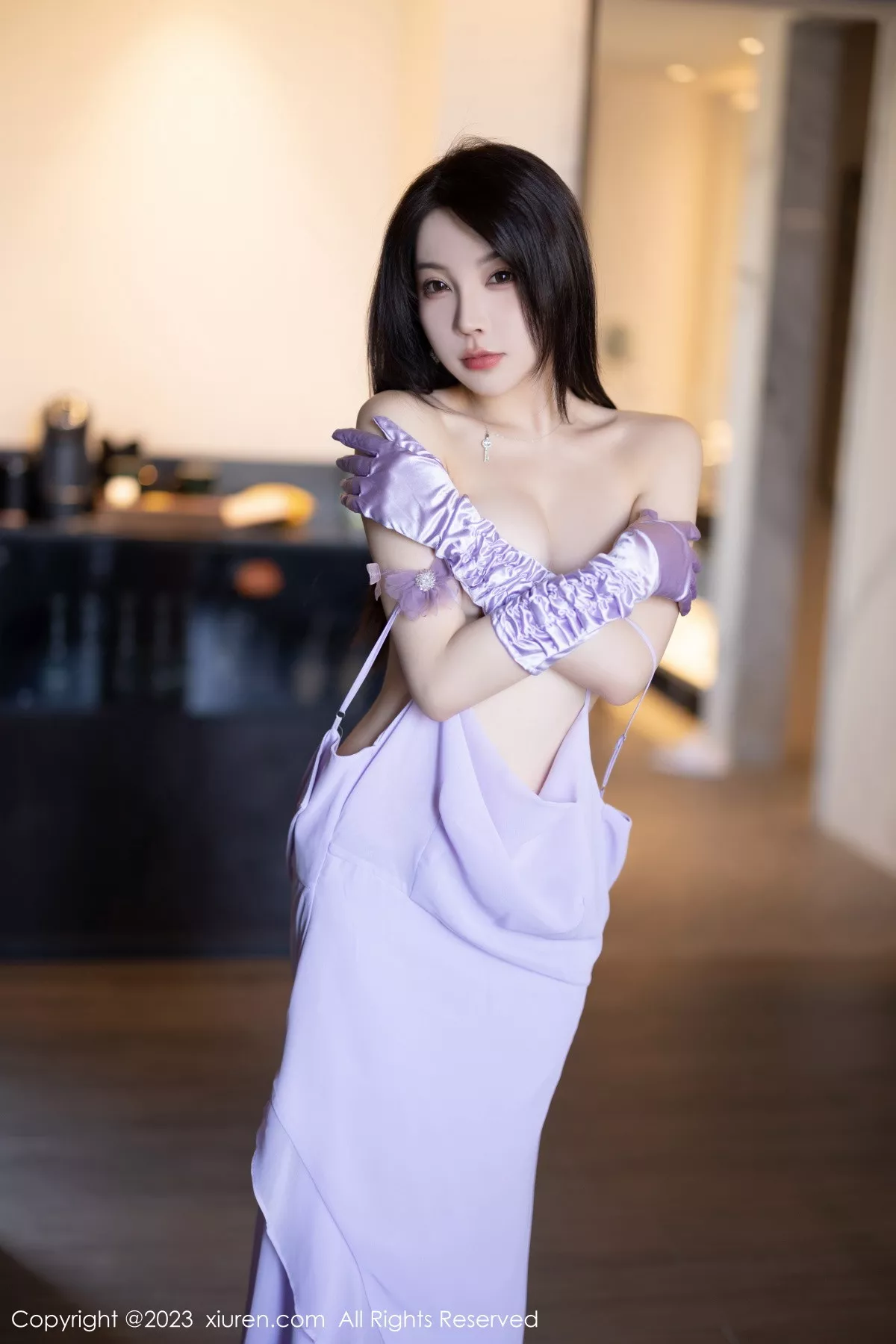 秀人集.com_[XiuRen秀人网]No.6324_女神徐莉芝Booty淡紫色连衣长裙+淡蓝色网格内衣惹火诱惑写真81P