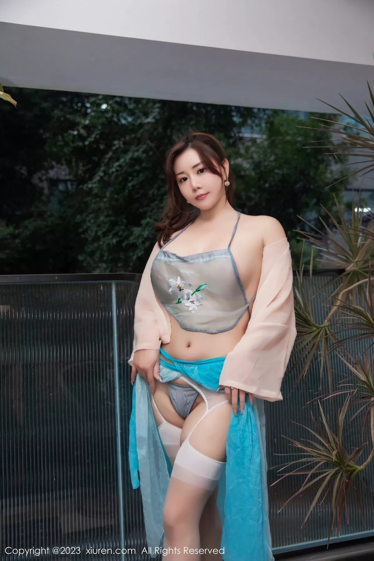 秀人集.com_[XiuRen秀人网]No.6483_模特王婉悠Queen浅色轻透薄纱配原色丝袜秀丰满身材诱惑写真78P