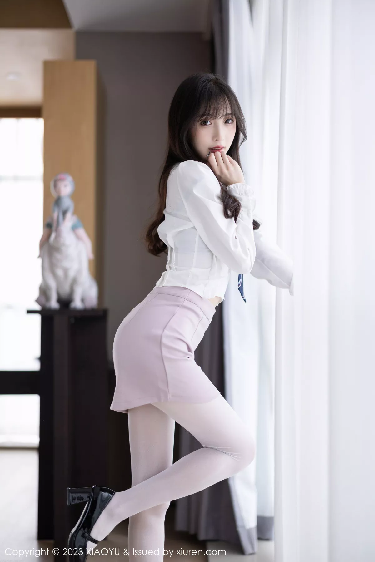 秀人集.com_[XiaoYu画语界]Vol.996_模特林星阑性感粉色情趣护士服配蕾丝吊袜秀惹火身材诱惑写真87P