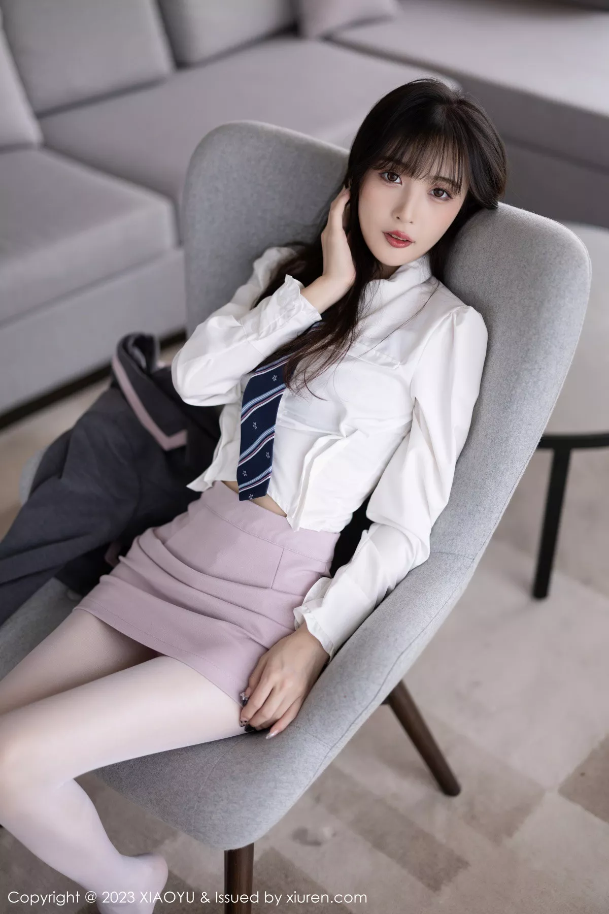秀人集.com_[XiaoYu画语界]Vol.996_模特林星阑性感粉色情趣护士服配蕾丝吊袜秀惹火身材诱惑写真87P
