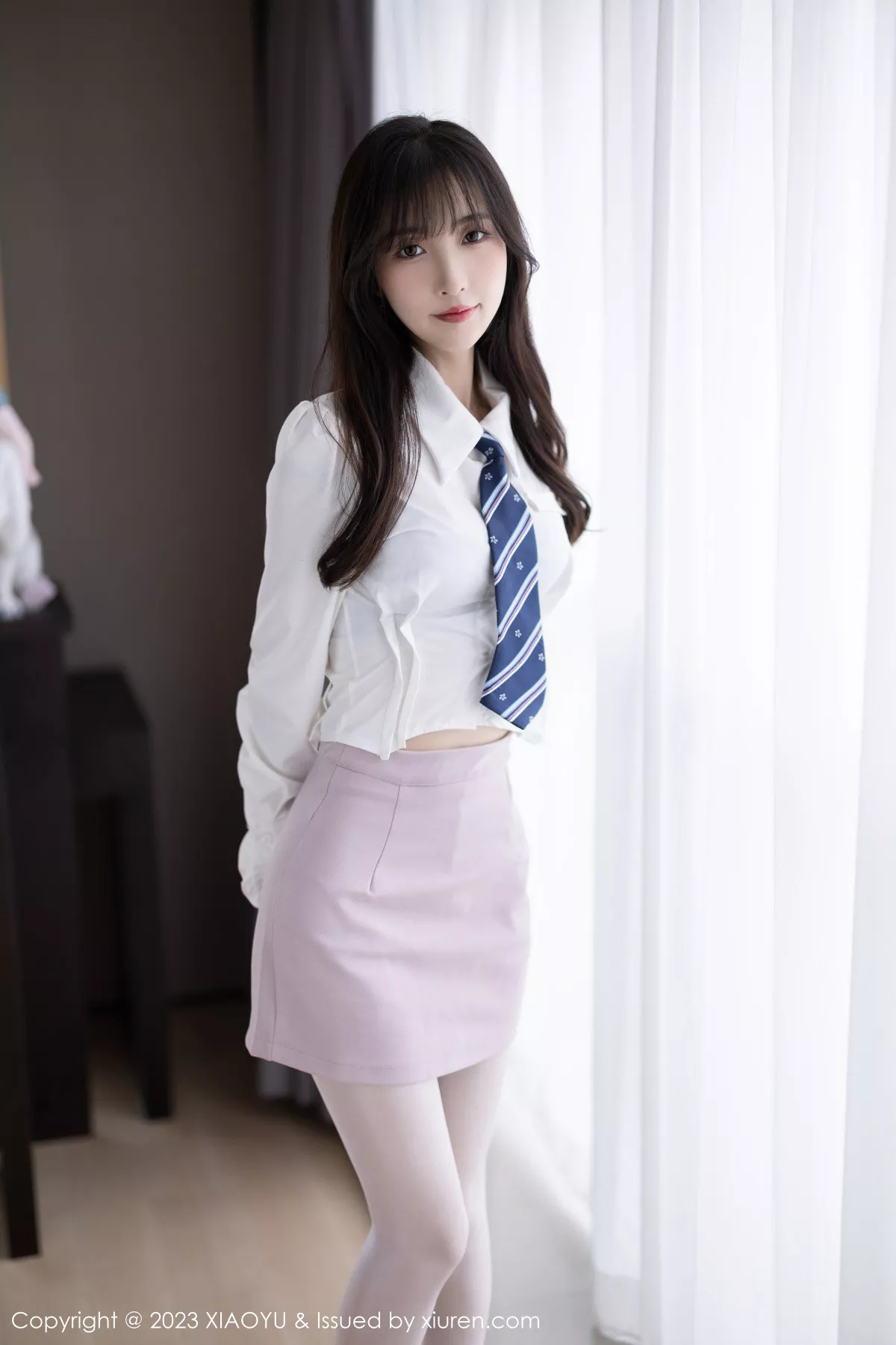 秀人集.com_[XiaoYu画语界]Vol.996_模特林星阑性感粉色情趣护士服配蕾丝吊袜秀惹火身材诱惑写真87P