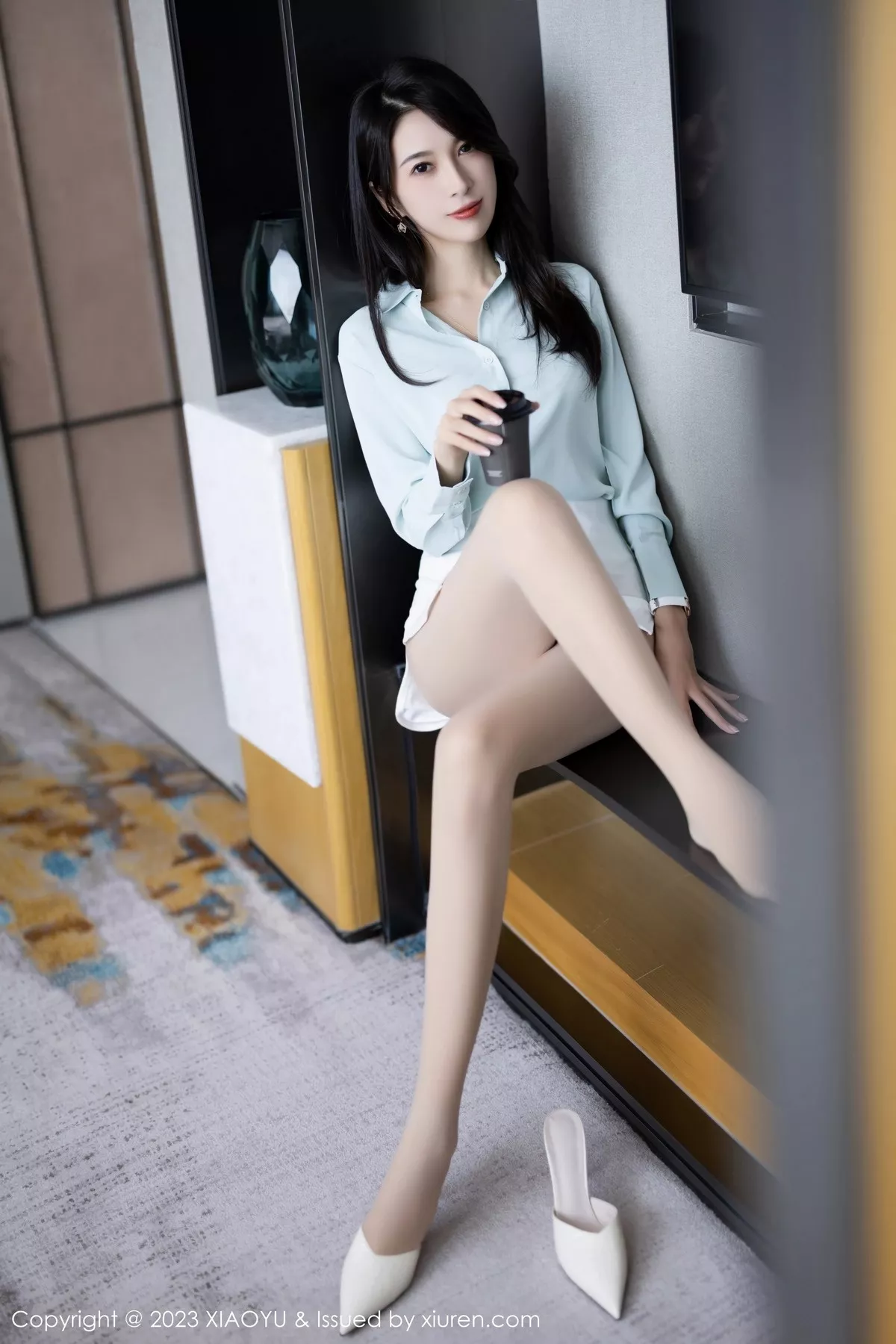 秀人集.com_[XiaoYu画语界]Vol.999_模特林乐一性感OL制服半透露超薄肉丝秀曼妙身姿迷人诱惑写真80P