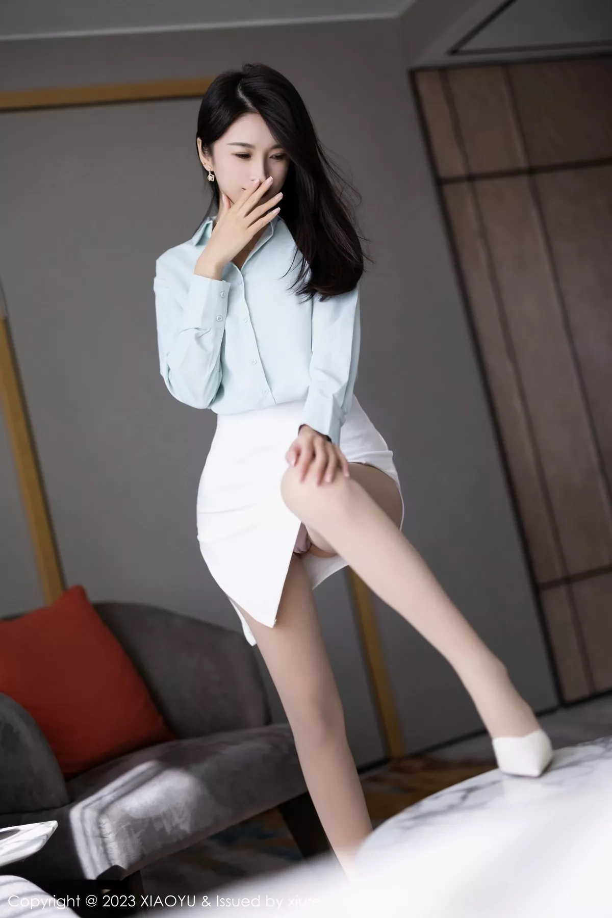秀人集.com_[XiaoYu画语界]Vol.999_模特林乐一性感OL制服半透露超薄肉丝秀曼妙身姿迷人诱惑写真80P