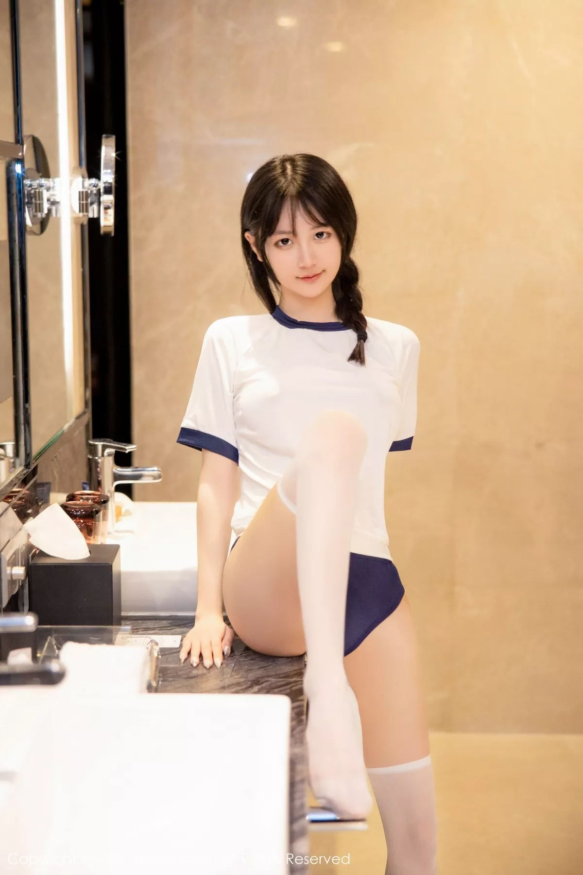 秀人集.com_[XiuRen秀人网]No.6447_模特谢小蒽私房浴室性感白色水手服秀苗条身材迷人诱惑写真87P