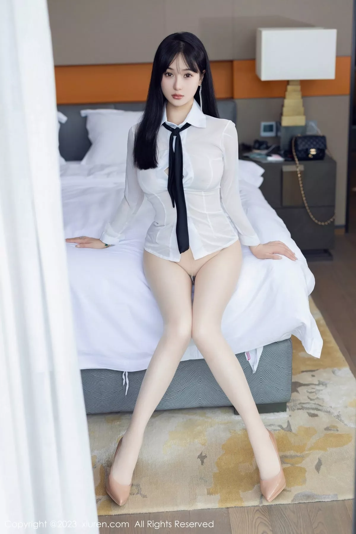 秀人集.com_[XiuRen秀人网]No.6710_新人模特柚琪Rich性感白色轻透衣配黑短裙秀曼妙身姿诱惑写真74P
