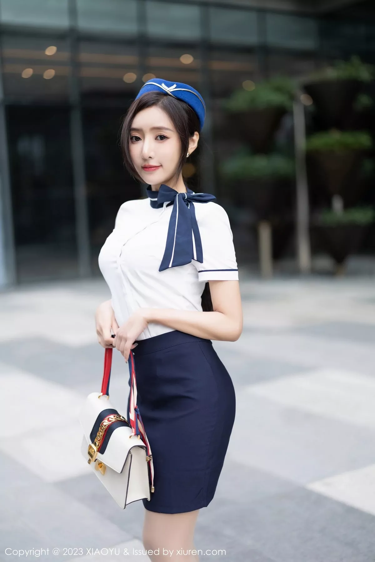 秀人集.com_[XiaoYu画语界]Vol.1012_女神王馨瑶yanni性感制服系列蓝灰内衣配超薄肉丝完美诱惑写真94P