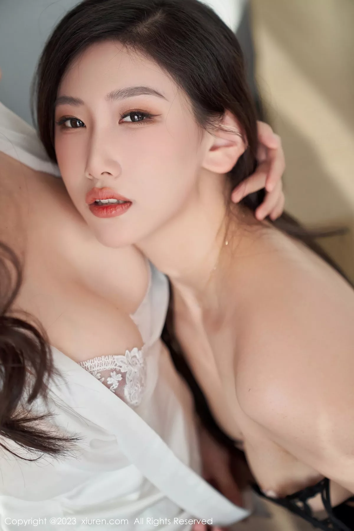 秀人集.com_[XiuRen秀人网]No.6839_模特沈青黛互动拍摄露黑色内衣配黑丝吊袜秀曼妙身姿诱惑写真101P
