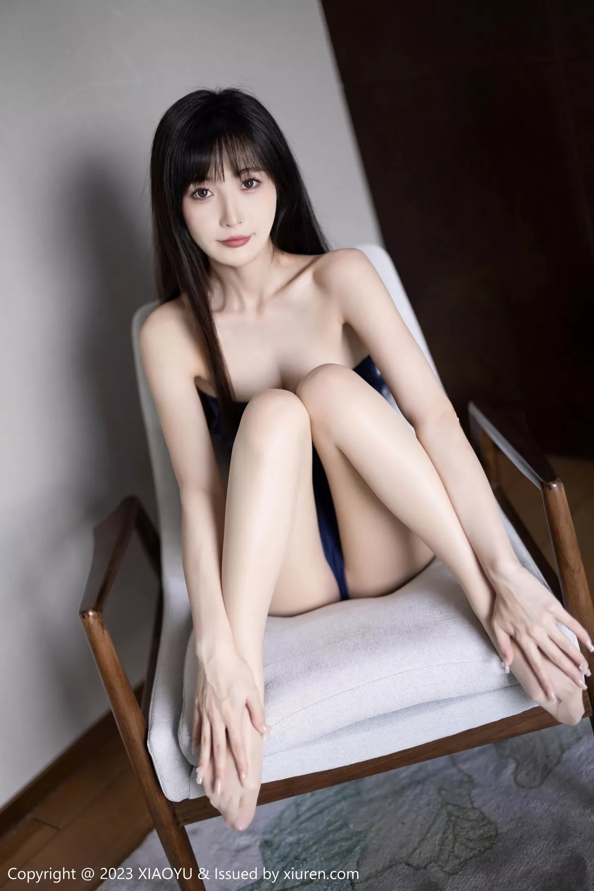 秀人集.com_[XiaoYu画语界]Vol.1045_模特林星阑脱学妹制服露性感蓝色薄纱高叉连体衣惹火诱惑写真96P