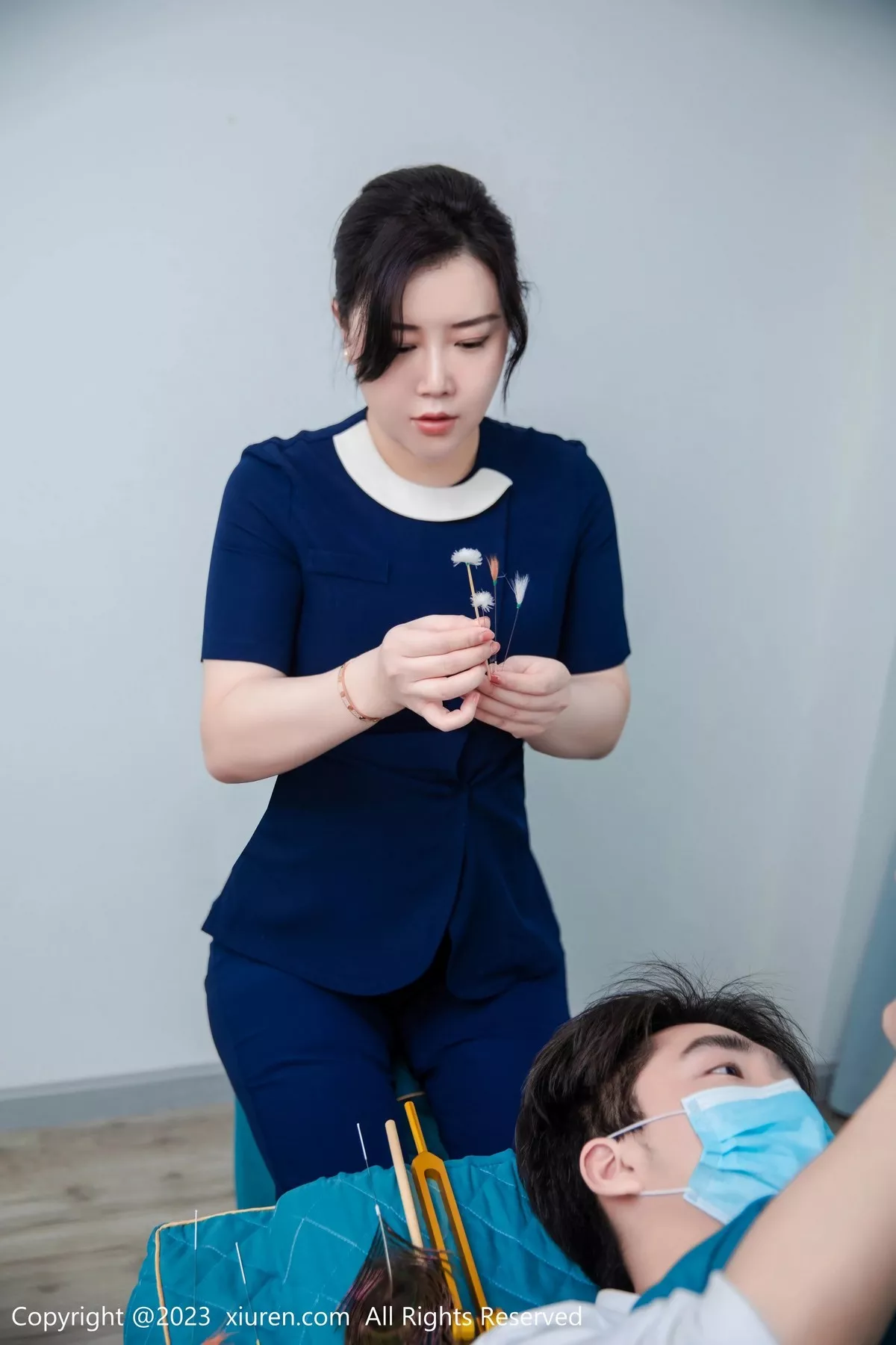 秀人集.com_[XiuRen秀人网]No.6878_模特王婉悠Queen性感技师装扮脱制服露轻透薄纱内衣诱惑写真74P