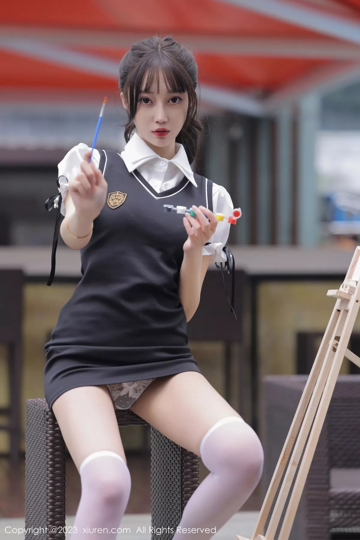 秀人集.com_[XiuRen秀人网]No.6889_模特玥儿玥er脱性感白T露白色内衣配白丝袜秀曼妙身姿诱惑写真72P