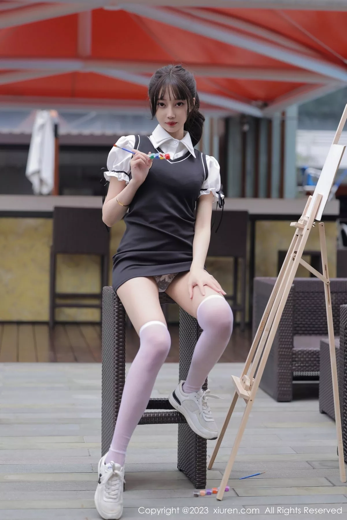 秀人集.com_[XiuRen秀人网]No.6889_模特玥儿玥er脱性感白T露白色内衣配白丝袜秀曼妙身姿诱惑写真72P